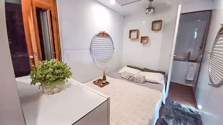 Cama de casa flotante de bacalar